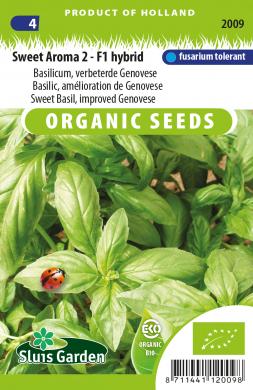 Basilicum Sweet Aroma 2 F1 BIO (Ocimum) 575 zaden